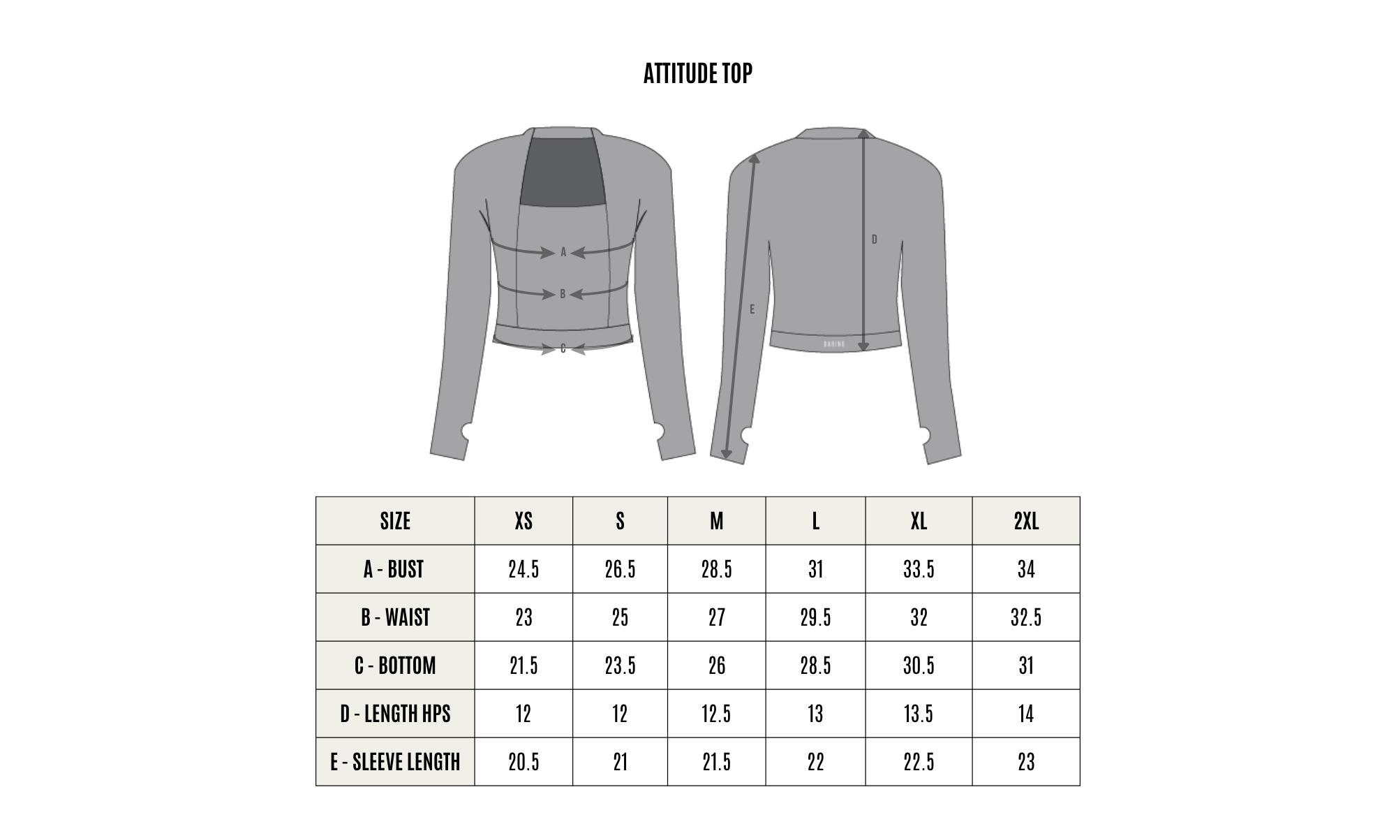 SIZE GUIDE