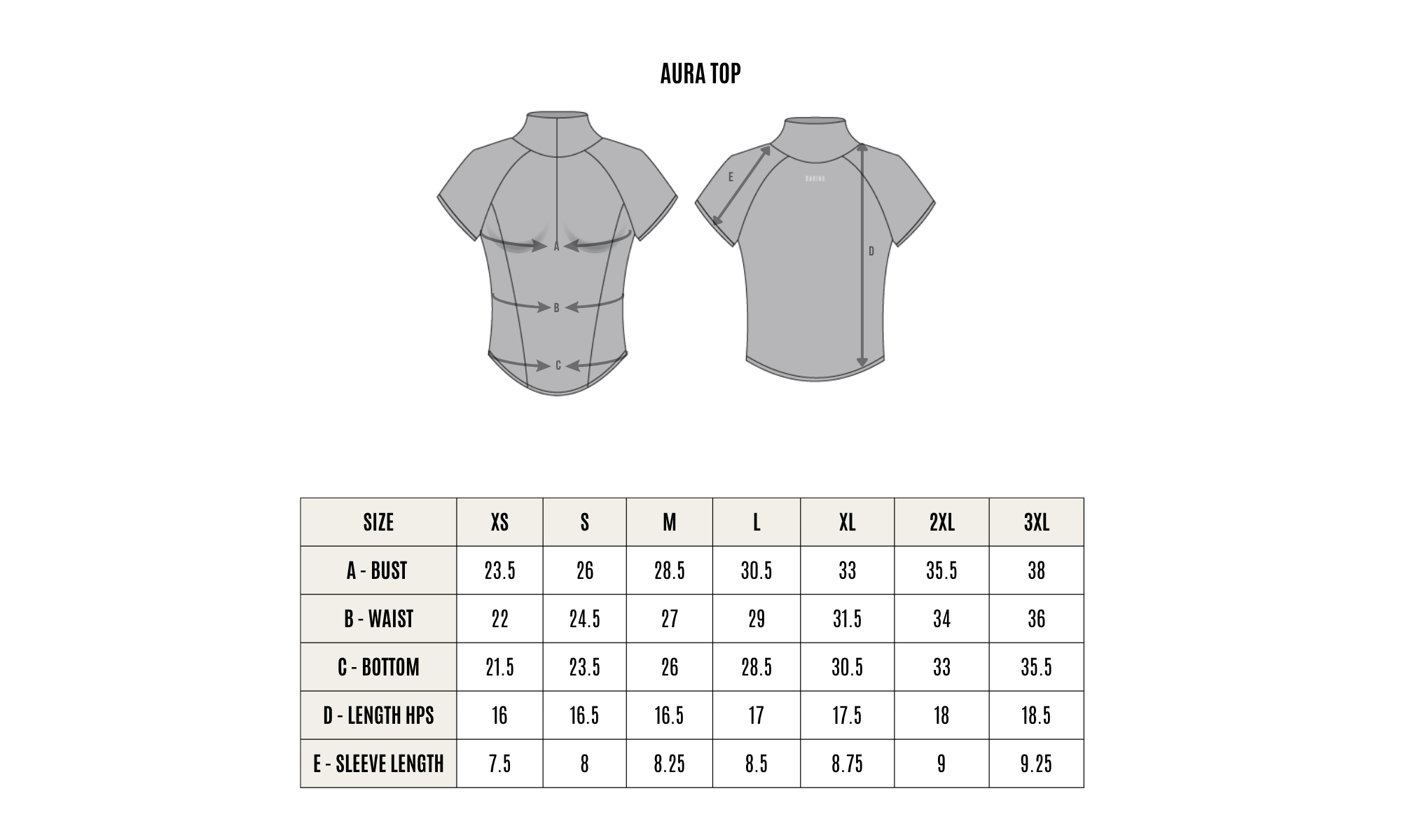 SIZE GUIDE