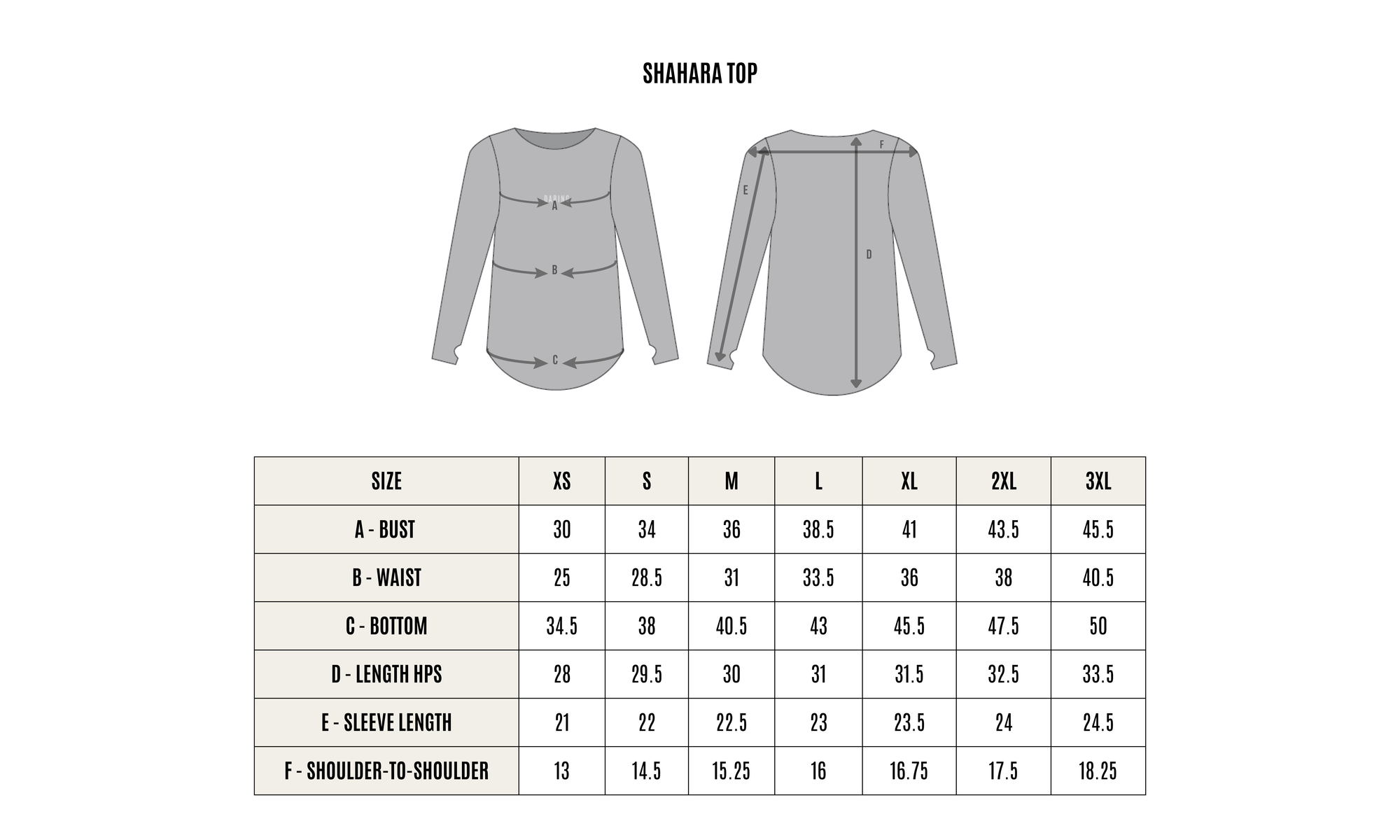 SIZE GUIDE