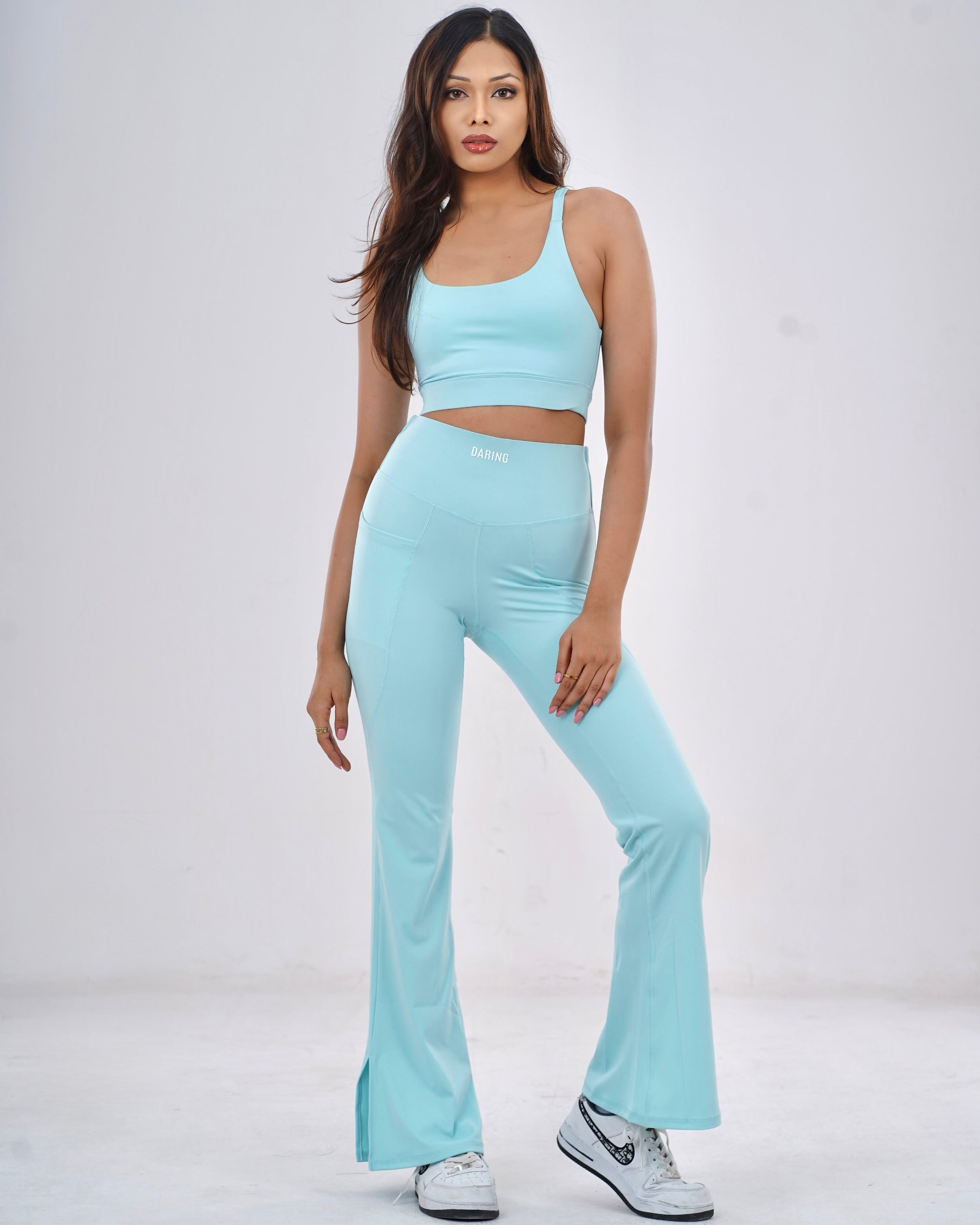 ATTITUDE V-SCRUNCH HIGH WAIST FLARES