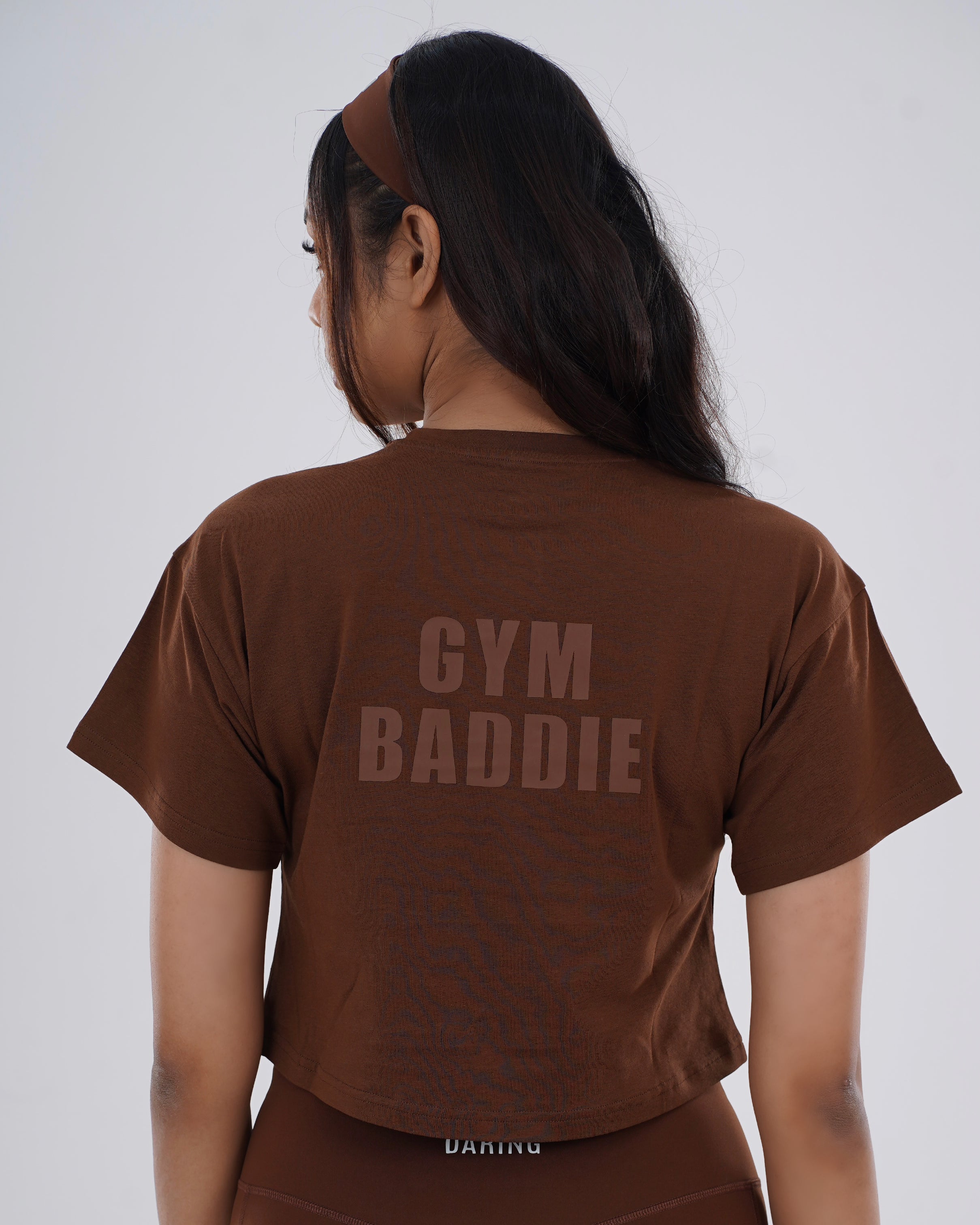 GYM BADDIE CROPPED TEE