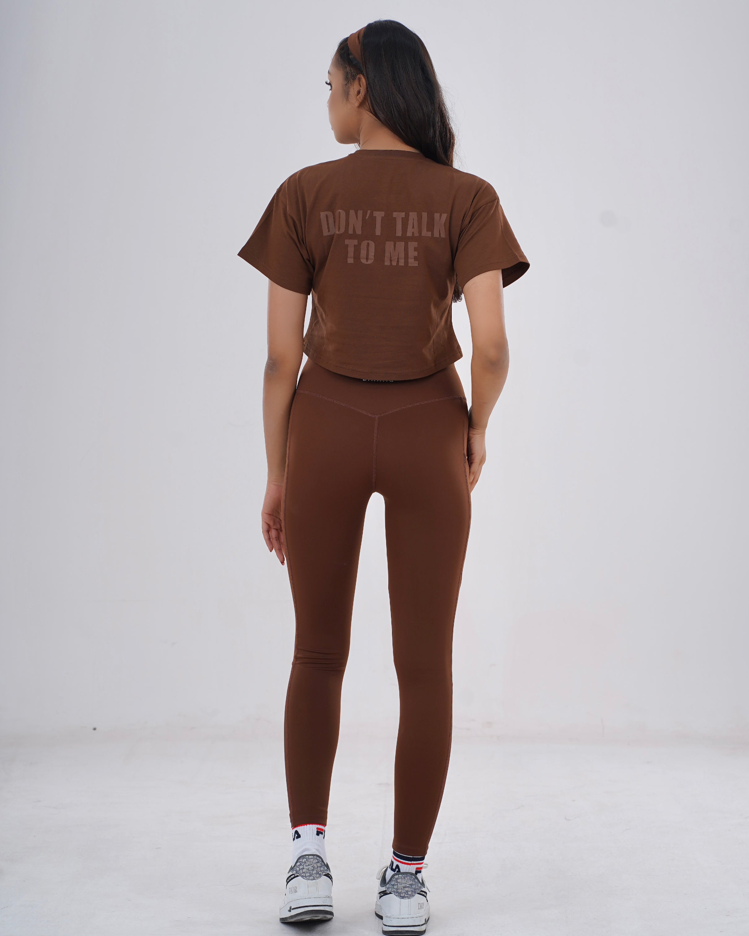 DON'T TALK TO ME CROPPED TEE