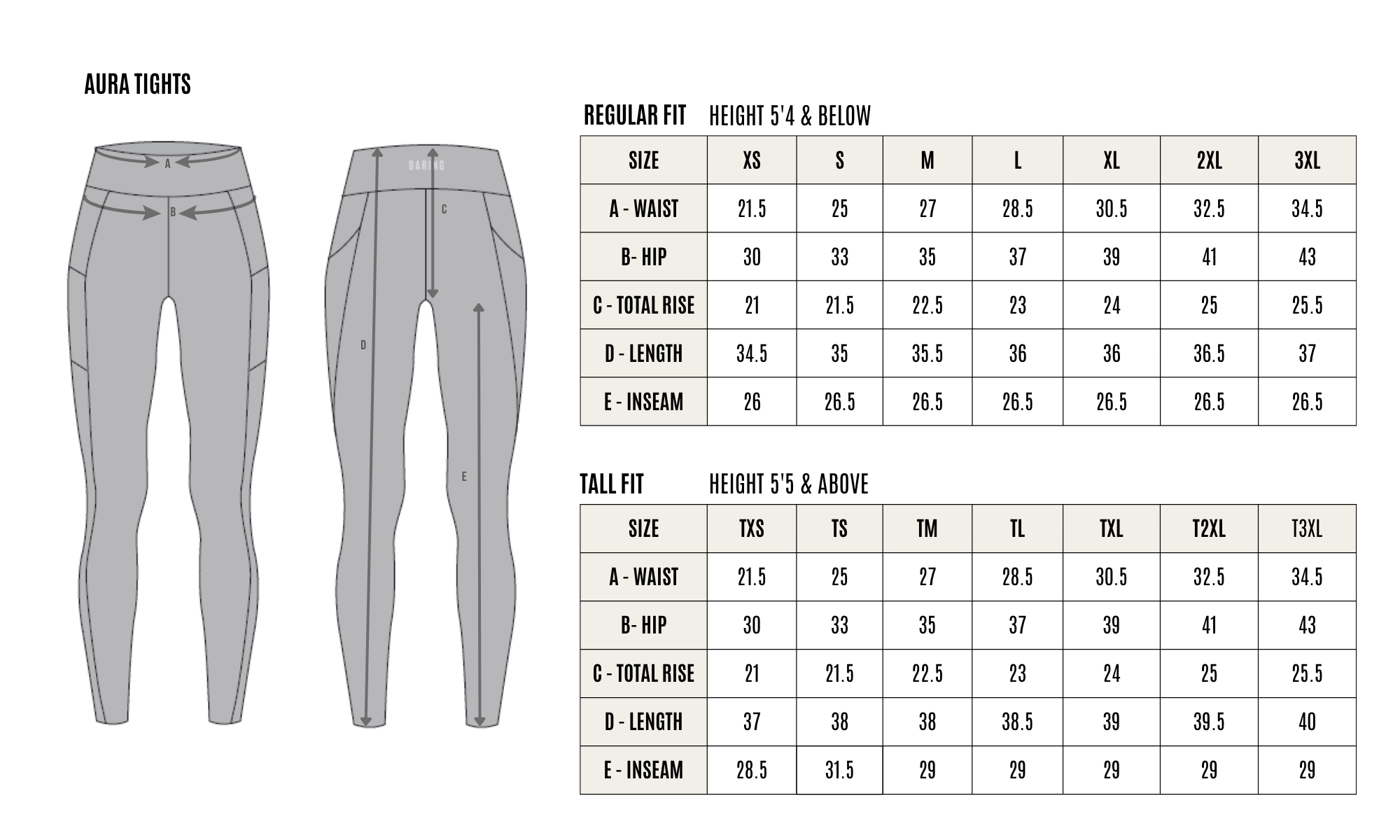 SIZE GUIDE