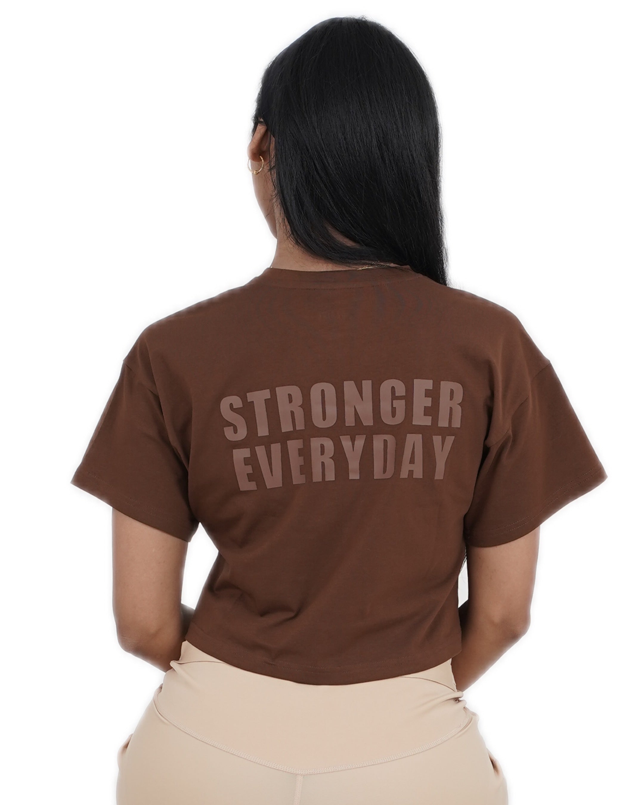 STRONGER EVERYDAY CROPPED TEE
