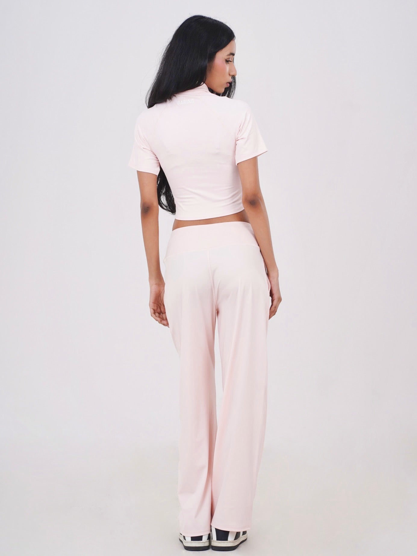AURA MANDARIN HALF ZIP-UP TOP