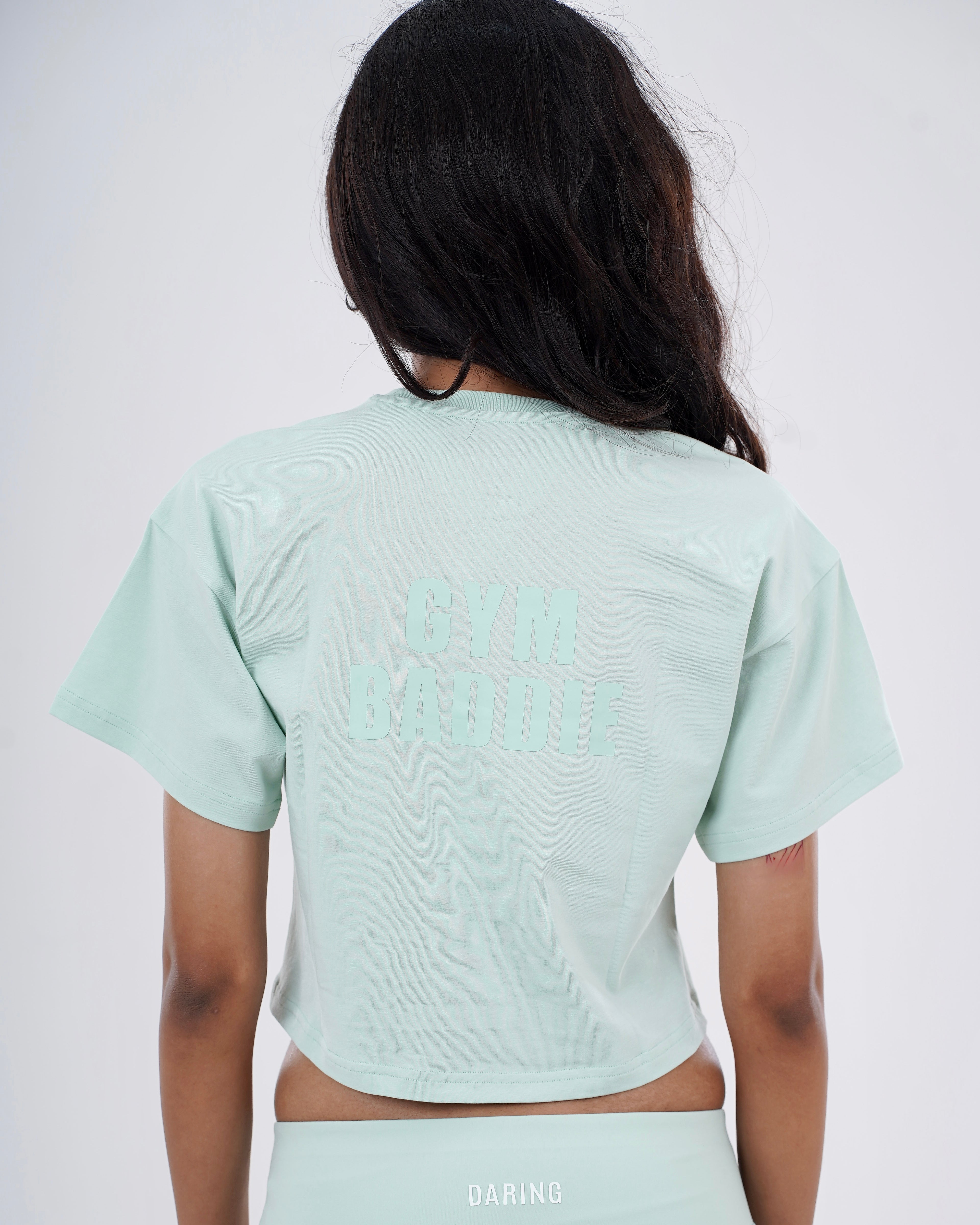 GYM BADDIE CROPPED TEE