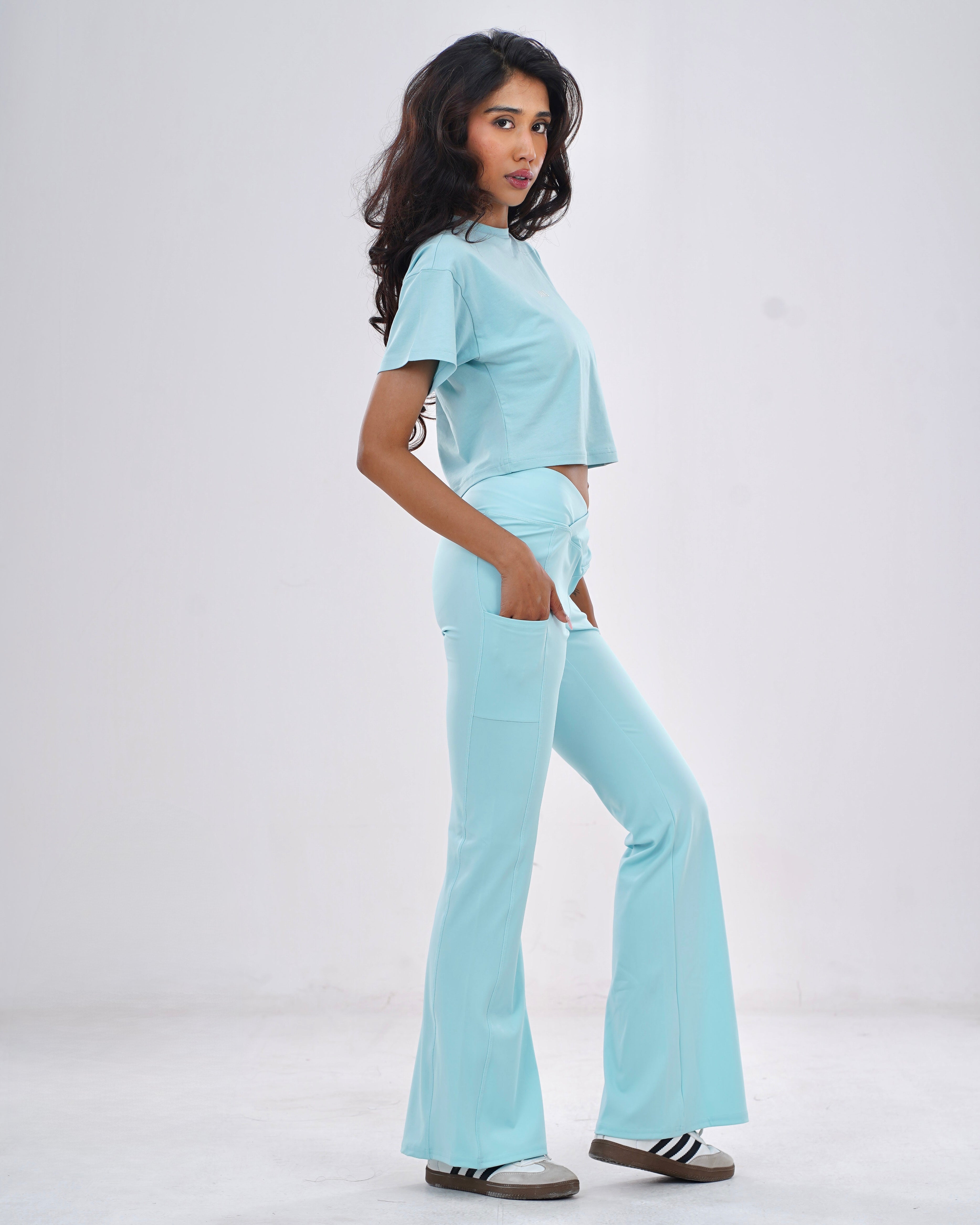 VERVE 2.0 WRAP-OVER HIGH WAIST FLARES