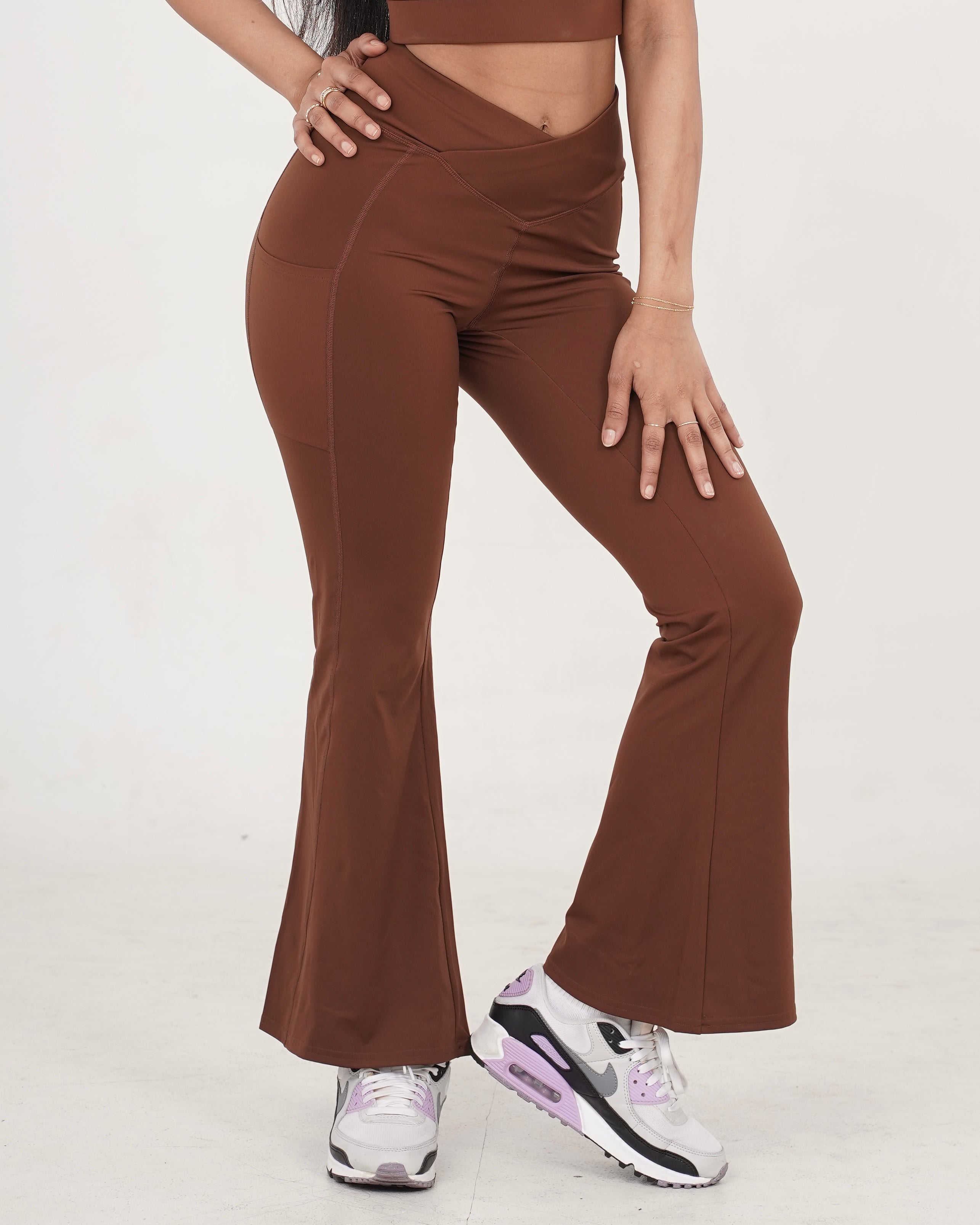 VERVE 2.0 WRAP-OVER HIGH WAIST FLARES