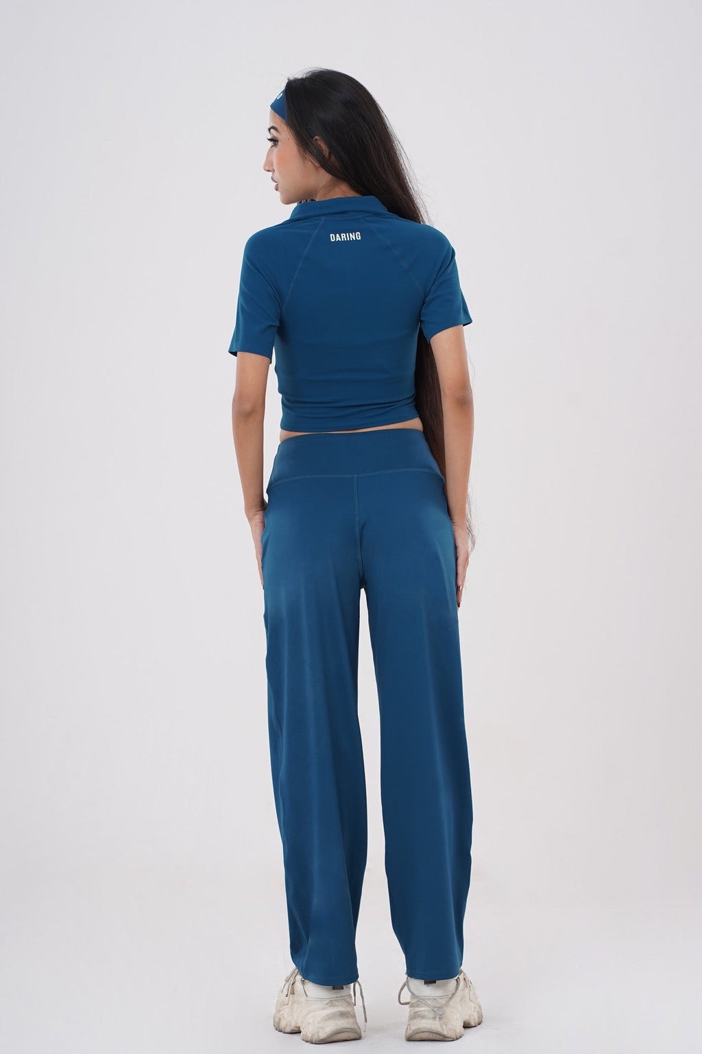 AURA MANDARIN HALF ZIP-UP TOP