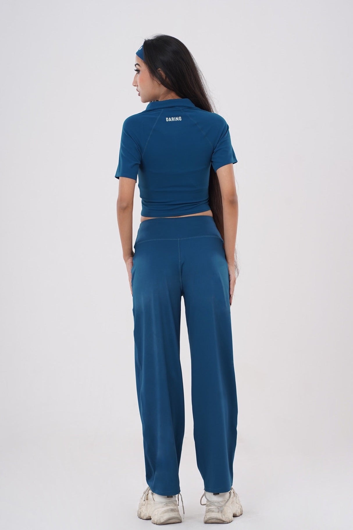 AURA MANDARIN HALF ZIP-UP TOP