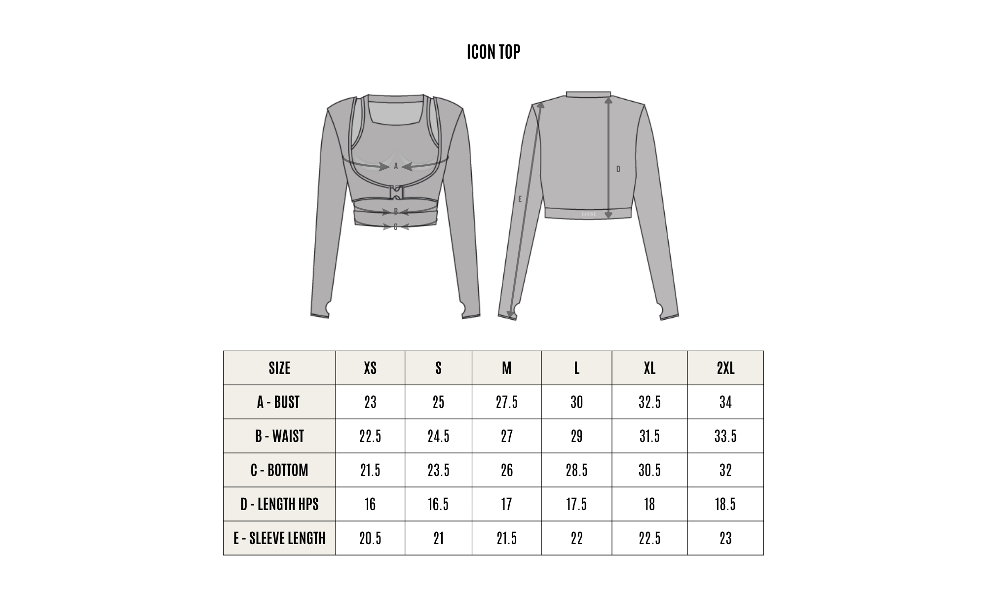 SIZE GUIDE