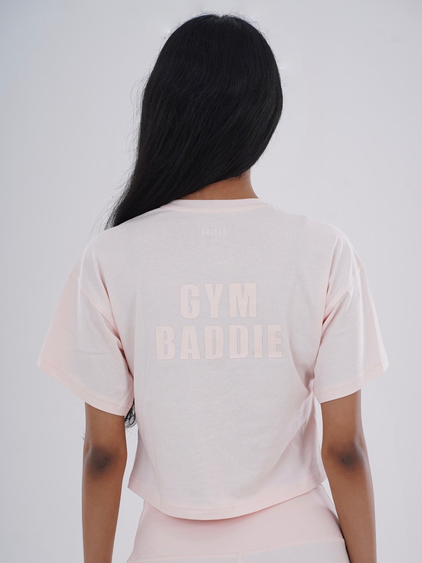 GYM BADDIE CROPPED TEE