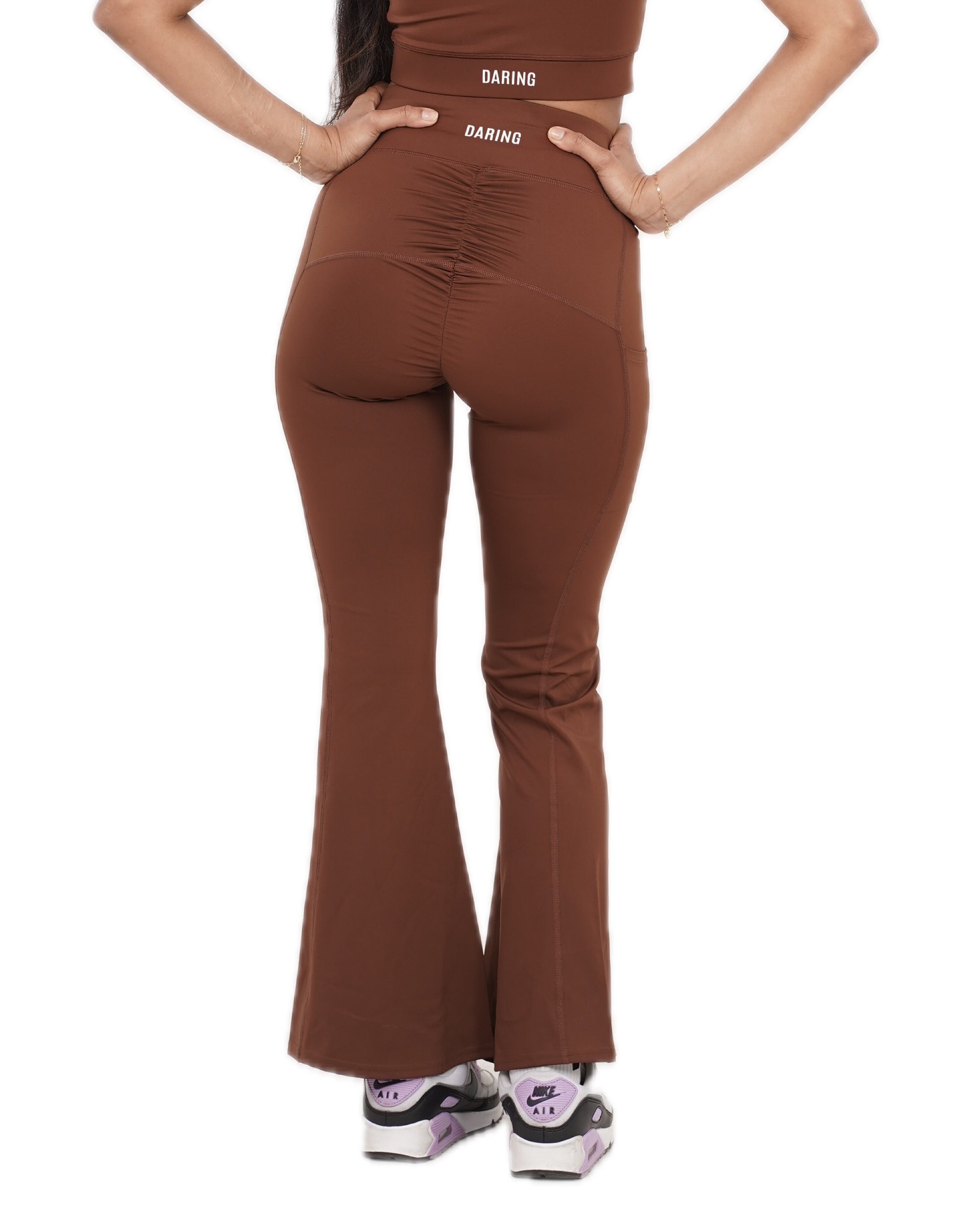 VERVE WRAP-OVER HIGH WAIST FLARES