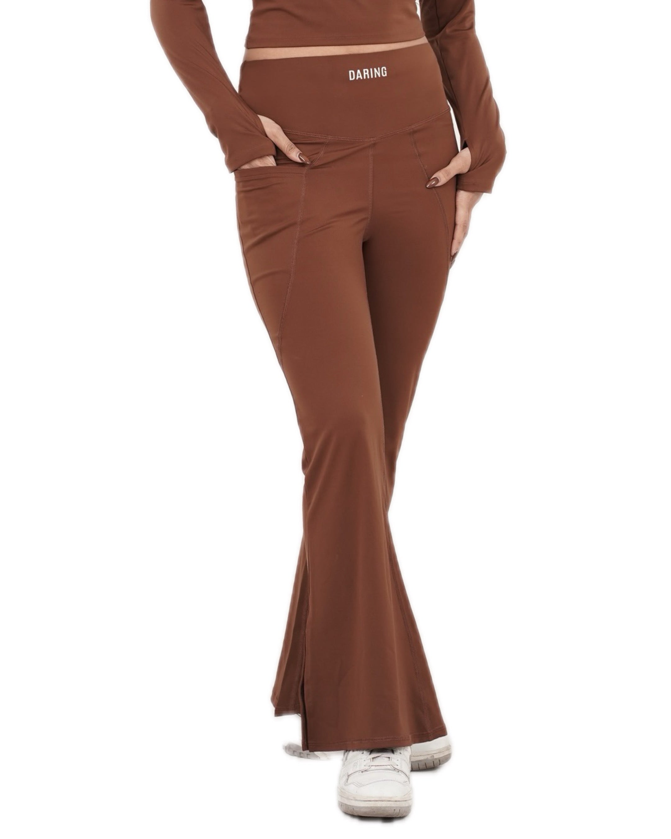 ATTITUDE V-SCRUNCH HIGH WAIST FLARES