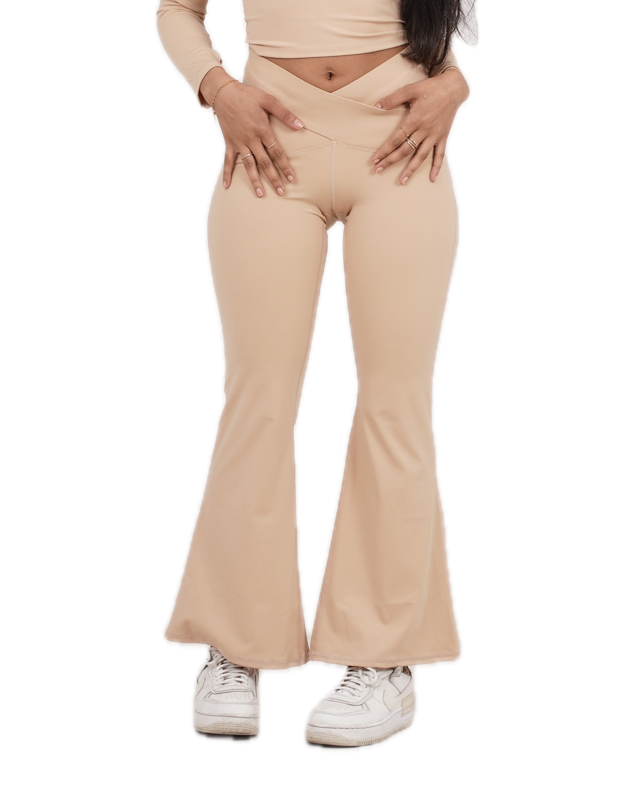 ICON CROSS FRONT HIGH WAIST FLARES