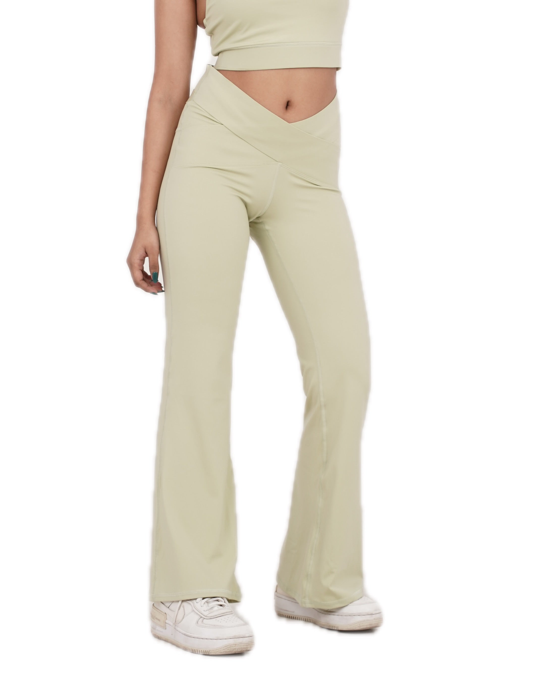 ICON CROSS FRONT HIGH WAIST FLARES