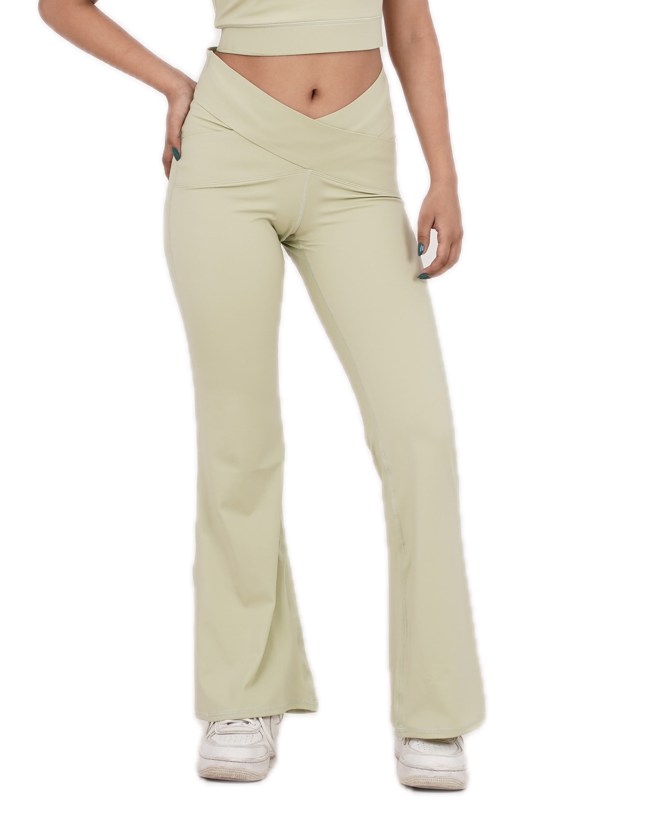 ICON CROSS FRONT HIGH WAIST FLARES