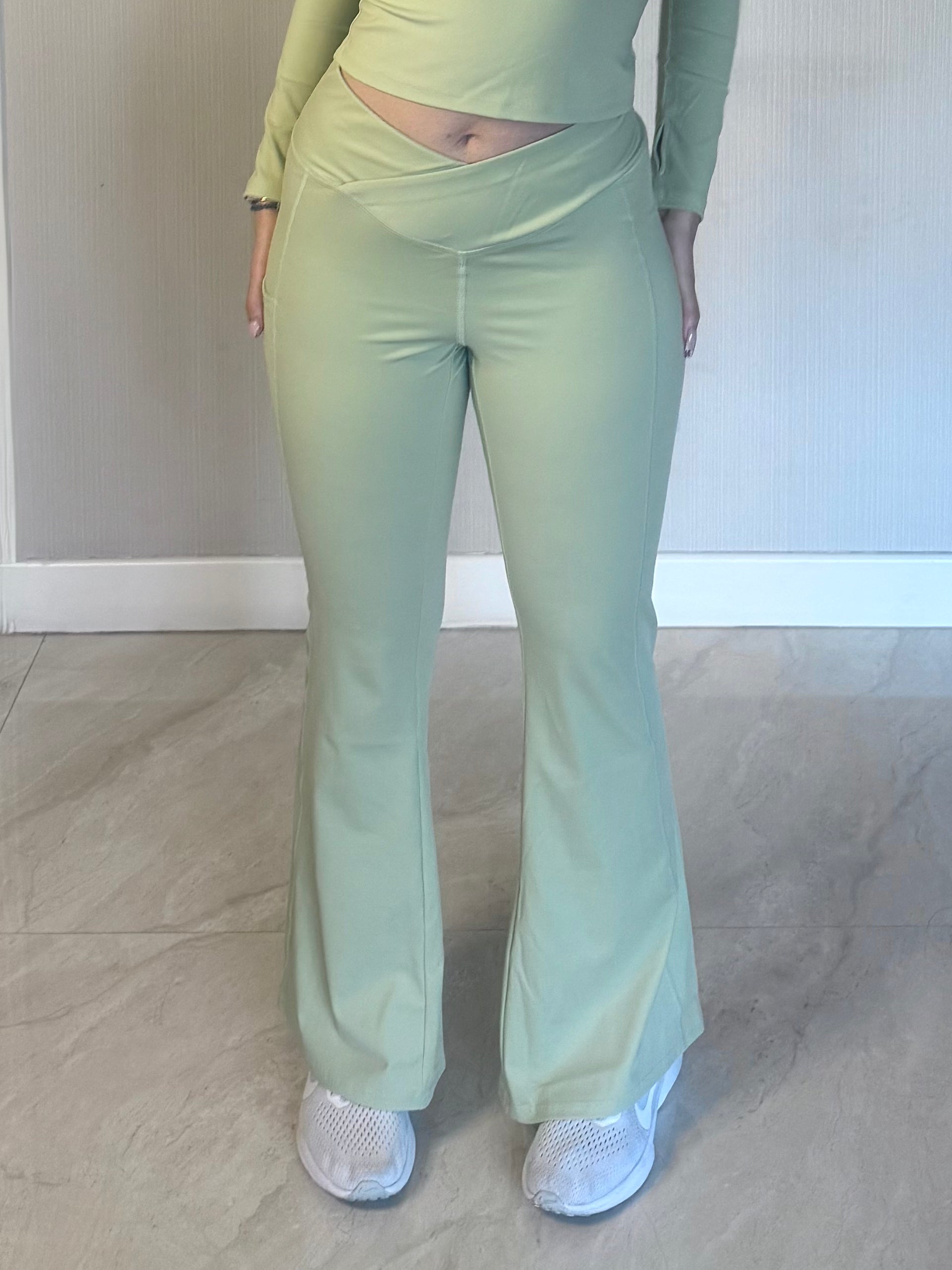 VERVE WRAP-OVER HIGH WAIST FLARES