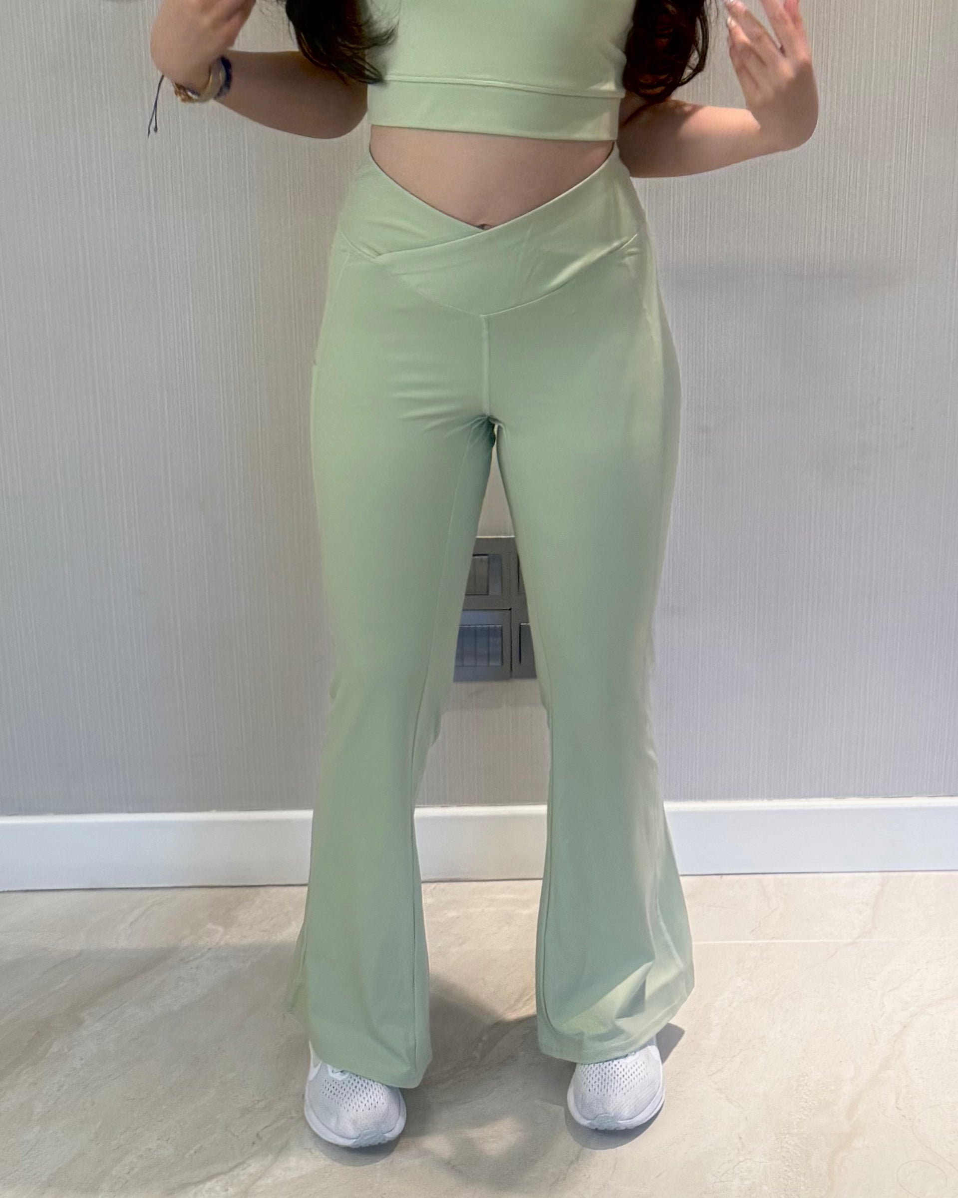 VERVE WRAP-OVER HIGH WAIST FLARES